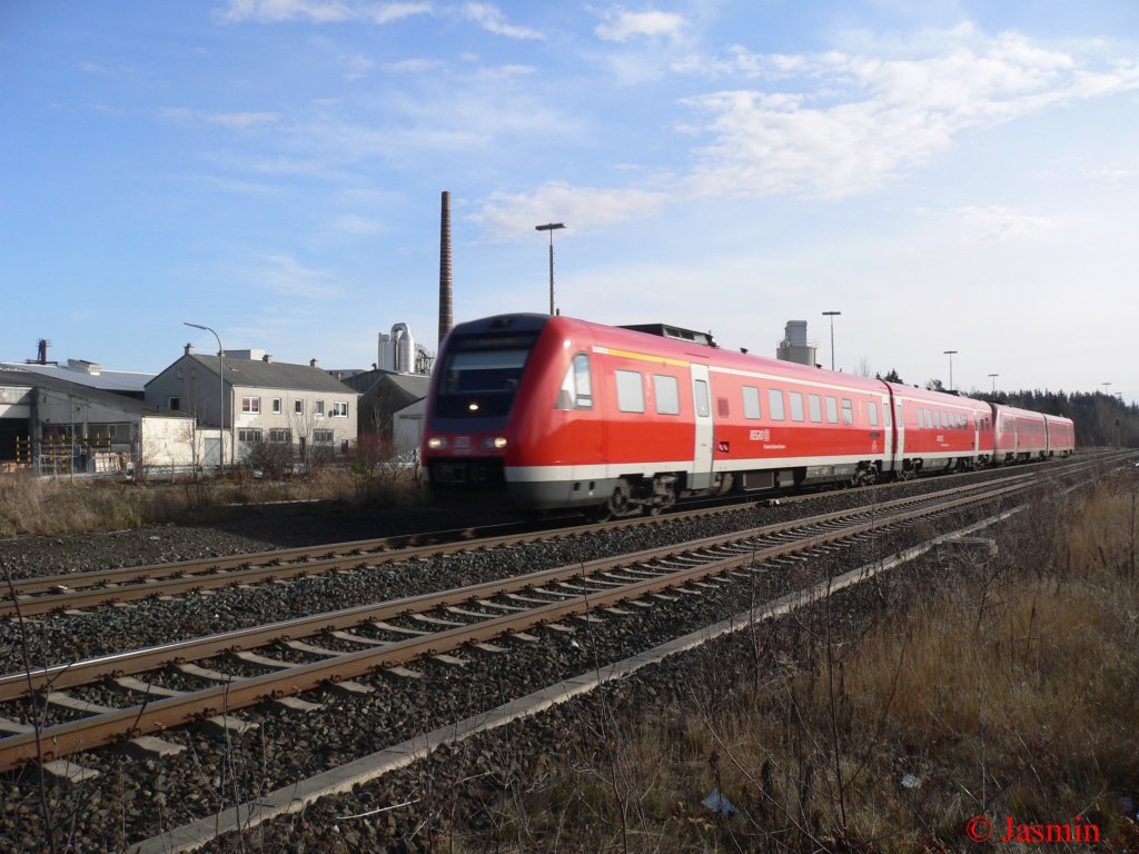 Am 29.11.09 konnte ich diesen Zug bei Wunsiedel-Hohlenbrunn fotografieren.