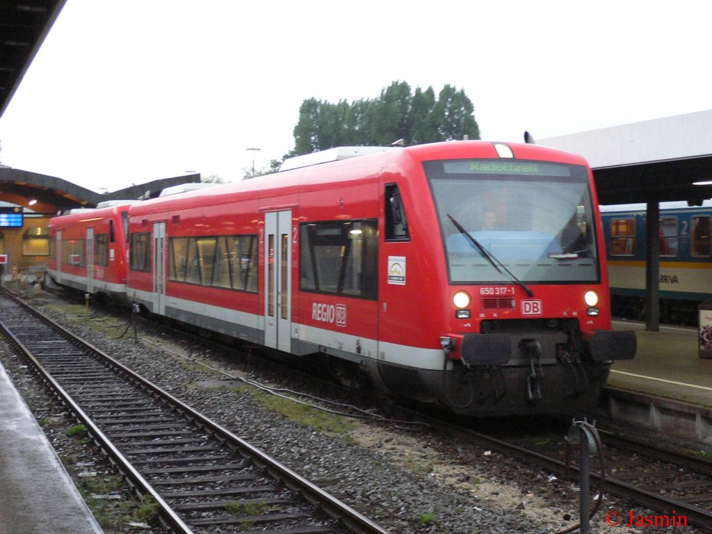 Br 650 alias Regio Shuttel im Lindauer Bahnhof. 13.05.09