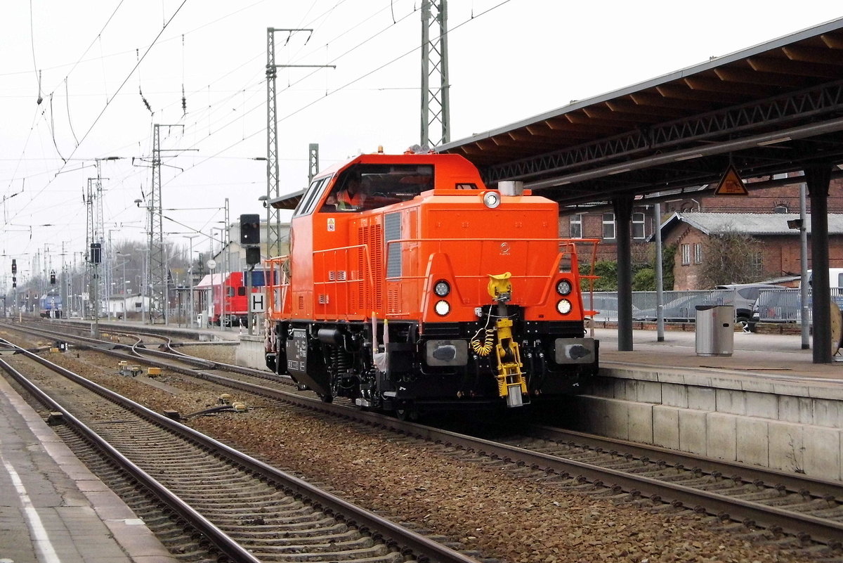 Am 08.03.2017 Testfahrt die 1002 014-1 von der DAL Deutsche Anlagen-Leasing GmbH & Co. KG, Mainz (ALS) von Stendal nach Rathenow .