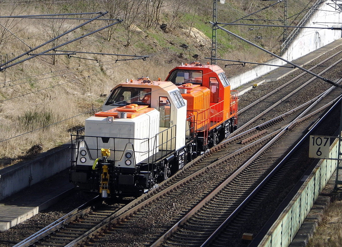 Am 16.03.2017 Testfahrt die 1002 020-8 und die 1002 017-4 von Stendal nach Gardelegen .