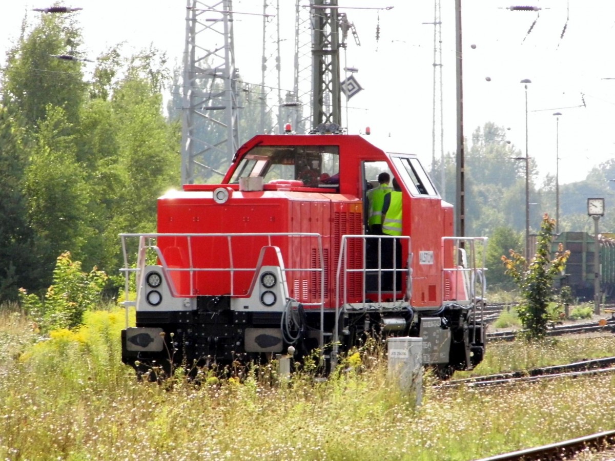 Am 20.08.2015 Rangierfahrt von der 1002 004-2 von ALS in Stendal .