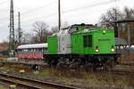 Am 28.11.2017 Rangierfahrt von der 202 287-9 von der SETG in Stendal .