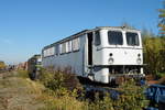 Am 13.10.2018 stand die  142 134-6 von der EGP – Eisenbahngesellschaft Potsdam,  im Historischen Lokschuppen Wittenberge ,