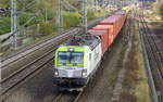 Am 03.11.2017 kam die 193 781-2 von CAPTRAIN aus Richtung Stendal und fuhr weiter in Richtung Salzwedel .