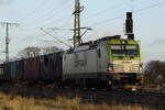 Am 17.11.2017 kam die 193 893-5   von CAPTRAIN aus Richtung Stendal und fuhr weiter in Richtung Salzwedel .