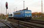 Am 20.04.2015 waren die 223 152-0 und die 155 045-9 von der Press in Stendal abgestellt .