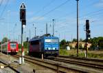 Am 31.05.2015 war die 155 045-9 von der  Press  in Stendal abgestellt .