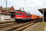 Am 11.07.2015 kam  155 195 von der MEG 704 aus Richtung Magdeburg nach Stendal und fuhr weiter nach Wittenberge .