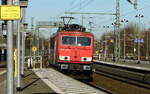 Am 15.02.2019 kam die 155 222-3 von der  WFL - Wedler Franz Logistik GmbH & Co.